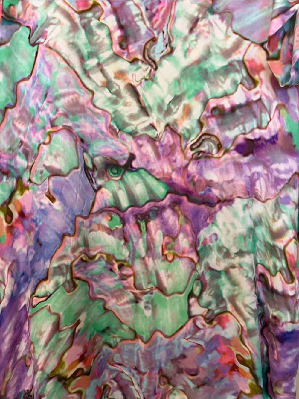 Escada Marble-Print Midi Shift Dress - Picture 4 of 13